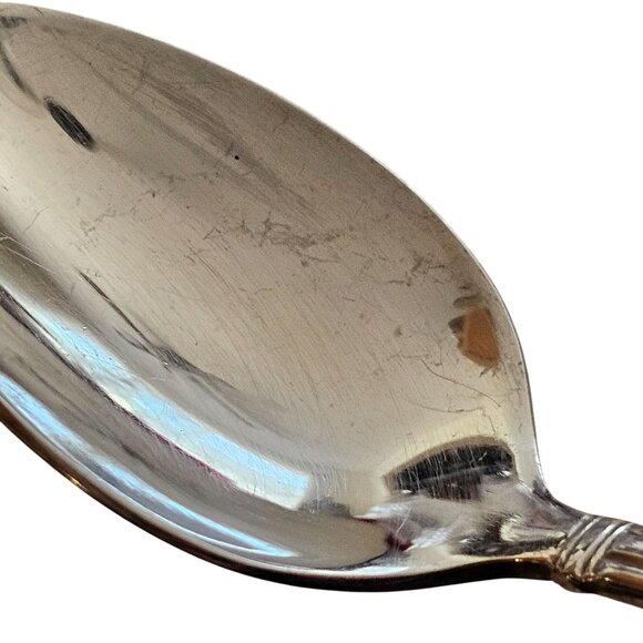 4 Reed Barton Benson Spoon 6" stainless vtg Outline Flat Tip minimalist retro r - Picture 5 of 11